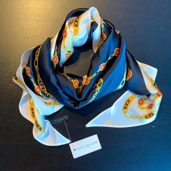 Ann Taylor Factory Silk Scarf - Picture 1 of 4